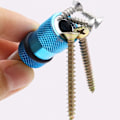 Miniatyrbilde 4 av 4: 2x Magnetisk Gipsskrue Bit Holder 1/4 Tommers Sekskant Skaft Hurtigutløser Adapter Tilkobling For Forlengelse Konvertering Skrutrekker Sølv