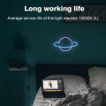 Pikkukuva 2 / 5: LITZEE Planeetta Neon-kyltit LED Neon-seinävalaisin, Riippuvat Neonvalot Planeetta USB/Paristo Neonvalo Lastenhuoneen Syntymäpäiväjuhliin Baarihäät Deko