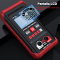 Miniatyrbild 5 av 5: Digital multimeter, multifunktionell voltmeter 2000 punkter, AC- och DC-spänningsmätning, resistans, kontinuitet, NCV, detektering av neutral och under t