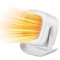 Miniatyrbillede 1 af 5: Baseret opvarmning, ptc mini elektrisk varmeoscillation ved 90 °, elektrisk varme med 2 tilstande, kompakt ekstra varme, bærbar varme til stue,