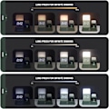Miniatyrbilde 3 av 4: Trådløs ladestasjon, iPhone 3 i 1 rask trådløs lader med alarmklokke og nattlys, iPhone 12/13/14 Pro/13 Mini/13 Pro Max/12 pro