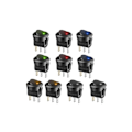 Miniatyrbillede 1 af 5: 8 stk. LED vippekontakt, 12V afbryder til bil DC 12 V 20 A ON/OFF SELV vippekontakt SPST PUBLOID ROUR knap Husholdningsapparater