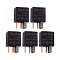 Miniatyrbild 1 av 5: Relä med 5 stift 12V 30A, SPDT mångsidigt relä, robust standard 5-stifts standard 12VDC, 5-rums bilrelä