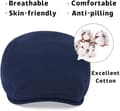 Miniatyrbild 4 av 5: Beret Cap Men Adjustable Flat Vintage Lvy Hat