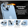 Miniatyrbild 5 av 5: [4 stycken] Bakre kameraskydd kompatibel med iPhone 14 6.1“ / iPhone 14 Plus 6.7'' Kamera, Kameraskydd [Anti Scratch] Ultra Resistent Temp
