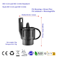 Miniatyrbilde 3 av 3: 7-pin til 13-pin tilhengerkontakt adapter for bilhenger sykkelstativ, 12V 7/13 tilhengeradapter, tilhengerkontakt adapter