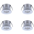 Miniatyrbild 1 av 3: Set med 4 mini inbyggda LED-spots, 3 W, neutralvitt ljus