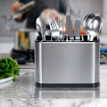 Pikkukuva 2 / 3: Cutlery rack 4 lokeroa, sopii keittiöön ja ravintolaan, tippalauta, cutlery tray keittiövälineille