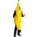 Miniatyrbillede 1 af 2: Voksen Banan Kostume - One Size - Gul