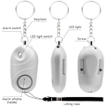 Miniatyrbillede 5 af 5: (Sort + sølv) Personlig alarm Personlig sikkerhedsalarm 140 dB nøglering med lys LED LED Sikkerhed ved nødsituation Selvforsvar for børn Kvinder