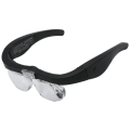 Pikkukuva 1 / 5: Suurennuslasit 2 LED-valolla, Suurennuspanta Handsfree-suurennuslasit 4 irrotettavalla linssillä lukemiseen, korusepälle, ompeluun ja DI