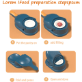 Miniatyrbilde 4 av 5: (Blå) 2 i 1 ravioli-form, kjøkkenmaskin for å lage ravioli, dumpling-maker laget av trygt absorberende materiale, praktisk kjøkkenutstyr, enkelt å