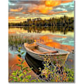 Miniatyrbild 1 av 4: DIY-målningskit för vuxna med penslar och akrylfärger, för vuxna, seniorer, barn, nybörjare, för heminredning - 40x50cm (utan ram)
