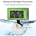 Miniatyrbillede 5 af 5: Akvarie Termometer Fisketank Temperatur Måleværktøj Lcd Digital Termometer Digitalt Display Akvarie Termometer Med Sugekop
