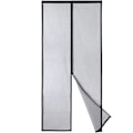 Miniatyrbillede 1 af 5: Magnetisk Dørskærm - Kraftigt Maskenet, Magnetisk Forsegling fra Top til Bund, Automatisk Lukning, Hold Frisk Luft Inde (120x210 CM, Sort)