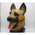 Miniatyrbild 4 av 5: 1 st Halloween-kostymfest djurhuvud latexmask tysk schäferhundras