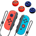 Miniatyrbillede 5 af 5: 2 stk. skridsikre silikone analoge trådløse controllerbeskyttelseshætter, der er kompatible med Nintendo Switch og Nintendo Switch Lite (C)