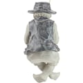 Miniatyrbilde 3 av 5: Design Frédéric le Petit Pêcheur d'Avignon Fiskerstatue for hage, 14cm, polyresin, to steinfarger
