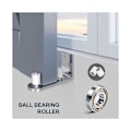 Miniatyrbild 5 av 5: Silver justerbar golvguide vägg/nedre dörrguide för skjutdörr i trä