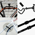 Miniatyrbild 3 av 5: Väggstöd för svängbart garagecykelställ, vertikalt ställ för garderob, mountainbikehållare, väggcykelkrok, förvaringsstöd för vadderad vertikal