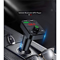 Miniatyrbillede 4 af 5: Bluetooth bil kit bil transmitter Bluetooth håndfri afspiller 3.1A hurtig opladning
