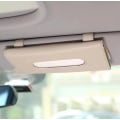 Miniatyrbilde 1 av 5: Bilvevsholderklips (beige), solskjerm, seterygg, soltak, bilvevsholderposeoppheng, skinn bilvevsholder, vevsholder egnet for mo