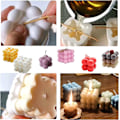 Miniatyrbillede 3 af 5: 2 stk. Silikone 3D Bobleform Chokolade Fudge Kage Dekoration Form Lysfremstillingsform