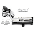 Miniatyrbillede 3 af 4: Multifunktionel automatisk drænende aluminiumsopvaskestativ med vandudløb (gylden + sort chassis)