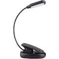 Pikkukuva 2 / 5: Lukulamppu Lukupihdit Lukulamppu 5 LED-pihdillä varustettuna 360° joustava USB ladattava pihtilamppu yölukemiseen sängyssä jne.