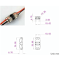 Miniatyrbillede 3 af 3: 10x 2-polet LED-stik 10mm Snap On monteringsskinne elektrisk ledningsklemme hurtig lyslampe køkken hjemmemøbler badeværelse