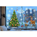 Miniatyrbilde 2 av 5: Julevindu klistremerker DIY reinsdyr juletre klistremer klart glass vegg vinduer juledekorasjon statisk flyttbar gjenbrukbar juledekor