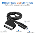 Pikkukuva 3 / 5: Scart–HDMI-kaapeli – Scart–HDMI-adapteri – All-in-One Scart–HDMI 1080p/720p ääni- ja videomuunnin