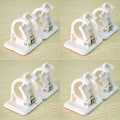 Miniatyrbilde 1 av 4: Limstift kroker gardinstang holder stang, gardin krok tilfeller gardinstang veggbraketter  fester stang holder, pakke med 8
