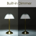 Miniatyrbilde 4 av 5: LED-bordlampe på batteri, batteridrevet bordlampe, dimbar LED-bordlampe - nattbordslampe for stue, soverom, 3 lysfarger