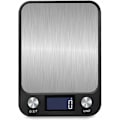 Miniatyrbillede 1 af 5: Sort digital køkkenvægt med berøringskontrol 1G til 10 kg, USB-opladning, LCD LCD-skærm, elektronisk vægt med høj præcision