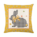 Miniatyrbild 4 av 5: Set om 4 kuddfodral, kuddfodral 45x45cm kuddfodral dekorativa soffkuddfodral för sovrum, soffa, stol, säng, trädgård (kaninägg)