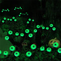 Miniatyrbillede 4 af 5: Solcellelyskæde øjenlyspære Halloween spøgelsesøje plug-in lys udendørs gårdsplads feriefest dekoration julelysstreng (1 stk.)