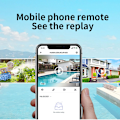 Miniatyrbillede 5 af 5: Kamera System Intelligent WiFi 1080p Trådløst Overvågningskamera Nattesyn Roterende 360 ° Tovejs samtale App Fjernbetjening trådløs c