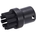 Miniatyrbilde 3 av 4: Sett med 4 runde reservebørster for damprenser Karcher SC1 SC3 SC4 SC5 SC7 Noir