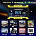 Miniatyrbillede 5 af 5: Bilbatterioplader - 12V/6A Smart Batterioplader, LCD-display, Batterioplader Vedligeholder, Sort/Gul