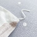 Miniatyrbild 5 av 5: 3-delad ultra-mjuk, lättskött design sommar sängkläder queen comforter set Kudde kudde med dragkedja stängning 4 hörnband