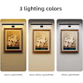 Miniatyrbilde 4 av 5: Fjernkontroll vegglampe, bilde LED-lys trådløs, oppladbart batteri, for kunstverk, 300 lumen lysstyrke, justerbar, for freskomalerier og dart med