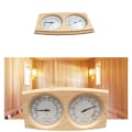 Miniatyrbillede 1 af 4: Hygrometer Træ Termometer Sauna Rum Tilbehør Dobbelt Måler Fugtighed Termometer Sauna Udstyr