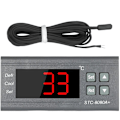 Miniatyrbilde 2 av 5: Digital temperaturkontroller STC-8080A+ kjøleskapstermostat for automatisk kjøleskapsavriming med NTC 220 V sensorprobe