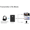 Miniatyrbillede 2 af 5: Bluetooth 5.0 Adapter Transmitter, Trådløs bærbar 2 i 1 Bluetooth Transmitter og modtager, Stereo 3,5 mm Jack Bluetooth Audio Adapter, Til hovedtelefoner