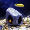 Miniatyrbilde 5 av 5: Akvariedekorasjonshuler - Steinhuler for reker, ciklider som gjemmer seg for avl, fisk kan svømme gjennom hull i steinen, 3 steiner