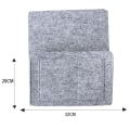 Miniatyrbillede 5 af 5: Filtpose Filt opbevaringspose Filt sengside hængende pose Sofa sengside diverse opbevaringspose (lys grå)