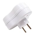 Miniatyrbillede 4 af 5: Triplite - Stikdåse elektrisk 2 poler med jord 3 frontudgange - 16 A med hvid trekantet