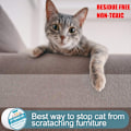 Miniatyrbild 2 av 5: Katt Anti-Scratch Träningstape, 100mm*30 Yards, Kattmöbelskyddsplatta, Transparent Dubbelsidig Katt Soffa Skyddsplatta, Katt tasstejp för katt