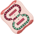 Pikkukuva 1 / 5: Decompression Rotating Magic Bean Cube Toys Square Rotating Small Beads Magic Cube Children's Puzzle Decompression Special Shape Magic Cube Ball Gam